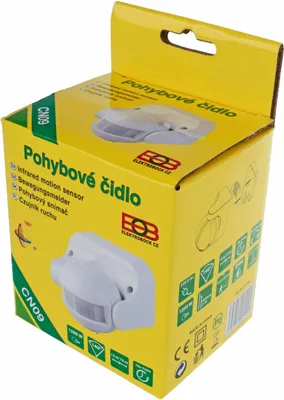 Produktbild von Bewegungsmelder CN09 weiß 140° Erfassungswinkel 12m Reichweite IP44 Wandmontage