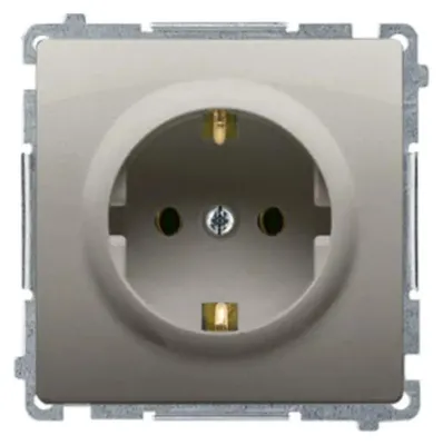 Produktbild von Kontakt Einzelne Schuko Satin Simon Basic