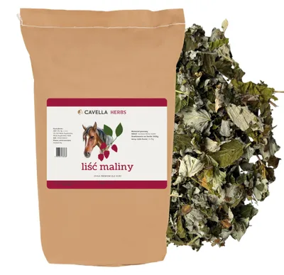 Produktbild von Cavella Pferdefutter Himbeerblätter Geschnitten Und Getrocknet, Kräutermischung Für Stuten Vor Und Nach Dem Abfohlen, 1 Kg