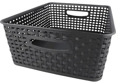 Produktbild von Korb in Rattan-Optik 10l – aus Kunststoff, 36x30x13cm – für Ihre Gegenstände