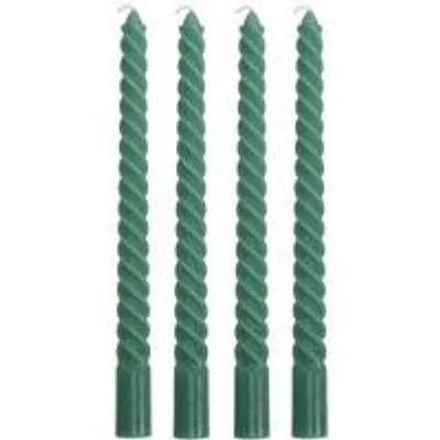 Cactula Stabkerzen – Grün – 4 Stück – 26 cm