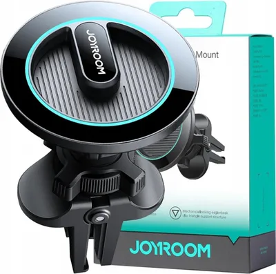 Image de Joyroom Support de téléphone magnétique pour grille d'aération de voiture Noir (Jr-Zs366)