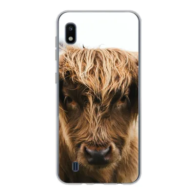 Produktbild von MuchoWow® Handyhülle Schutzhülle Hülle für Samsung Galaxy A10 Schottischer Highlander - Kuh - Gras - Tiere - Natur Silikon Softcase Handy Hülle - Schutzhülle