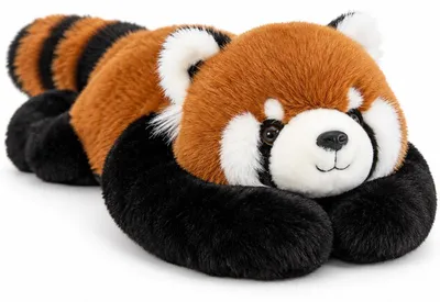 Produktbild von Gewichtskuscheltier Panda 2,3 kg, 65 cm, Roter Panda Plüschtier für Erwachsene, Weiches Kuschelkissen, Kawaii kuscheltier