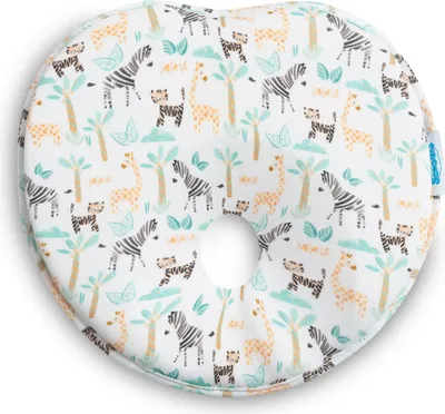 Produktbild von SENSILLO Babykissen Gegen Plattkopf Kopfkissen Loch Neugeborene Babys Zoo