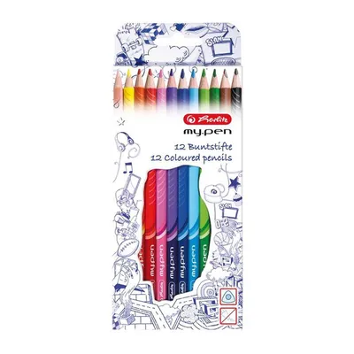 Immagine prodotto di Matite colorate triangolari Herlitz my.pen confezione da 12 pezzi