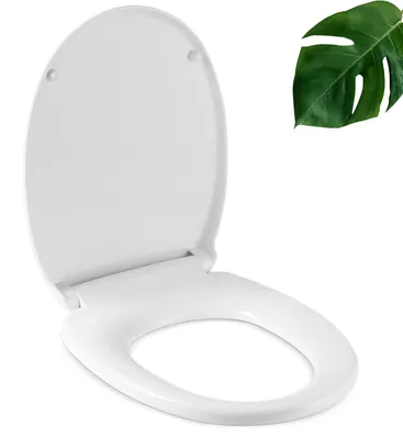Productafbeelding van Toiletzitting met schokabsorberend mechanisme, wit