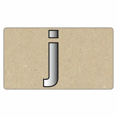 Produktbild von Spiegelornamente Kleinbuchstabe J