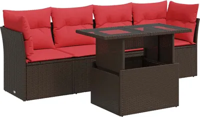 Produktbild von VidaXL 3326095, Rot, Harz, Stahl, Gehärtetes Glas, 55 mm, 44 mm