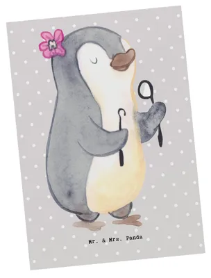 Produktbild von Mr. & Mrs. Panda Postkarte Zahntechnikerin Herz - Grau Pastell - Geschenk, Postkarten, bildkarte, Grußkarte, Ansichtskarte, Ansichtskarten