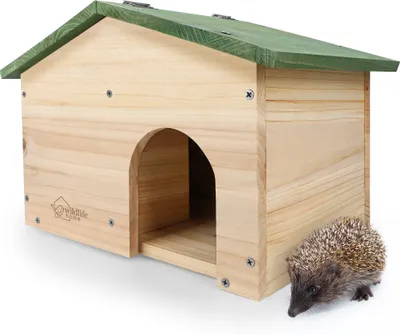 Produktbild von Igelhaus mit Satteldach aus Kiefernholz - Schutz & Komfort