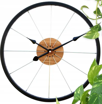 Produktbild von Große Metall LOFT Fahrraduhr 42cm