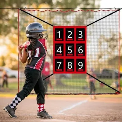 Produktbild von Baseball-Tangagenetz für das Softball-Training mit Angriffszone und Präzisionsübungen