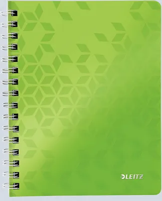 Produktbild von Blok poznámkový linajkový Leitz WOW A4 zelený