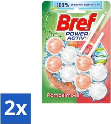 Image de Bref – Bloc WC – Pronature Grapefruit – Lot double - Lot économique - 2 pièces