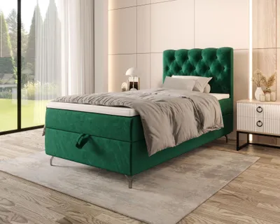 Obrázok produktu pre Čalúnená boxspringová posteľ 120x200 ADRIA 2 - zelená
