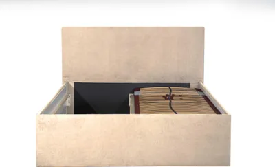 Produktbild von Polsterbett Gent Beige 140 x 200 x 40 cm Stauraum Ohne Matratze und Lattenrost