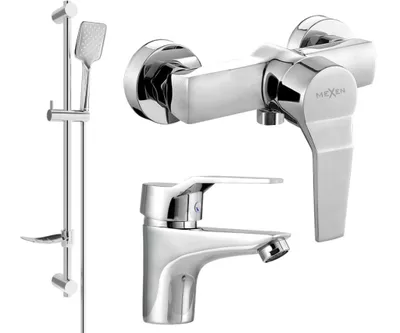 Zdjęcie produktu dla Mexen Caro DF62 Zestaw Prysznicowy Chromowany z Mydelniczką