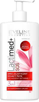 Productafbeelding van Eveline Cosmetics Lactimed+ 3-in-1 Intieme Wasgel, Kalmerend, 250 ml