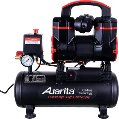 Image de compresseur Auarita 8 litres sans huile (2 pistons)