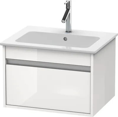 Produktbild von Waschtischunterbau KETHO 410x600x475mm weiß hochglanz weiß hochglanz