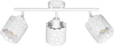 Produktbild von Lindby Deckenleuche Aralena, weiß, 3-flg., Länge 70,5 cm
