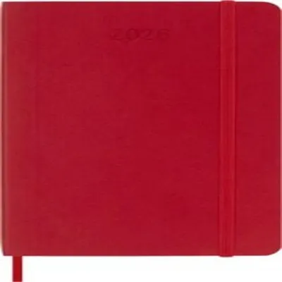 Zdjęcie produktu dla Moleskine 8056999274641 Kalendarz kieszonkowy MOLESKINE 2026, P/A6, miękka okładka, jasnoczerwony