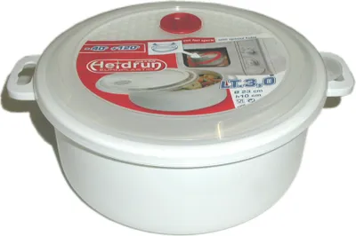 Produktbild von HEIDRUN Mikrokasserolle mit Deckel und Ventil, rund