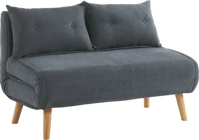 Produktbild von Vente-unique VALERIO, Sofabett, Wohnzimmer, Grau, 2 Sitz(e), Grau, Holz