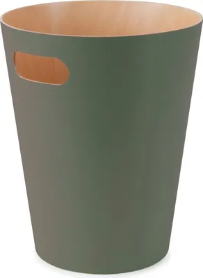 Obrázok produktu pre Odpadkový kôš Umbra Woodrow, vedro na odpadky, kôš na odpadky, kôš na papier, drevo, prírodná / zelená, 7,5 l, 082780-1095