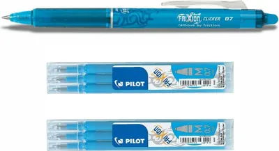 Produktbild von Frixion Clicker 0.7 hellblau + 6 Ersatzminen hellblau