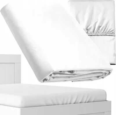 Zdjęcie produktu dla Deco4Home Prześcieradło Microsatyna Pure | 160x200cm | Białe