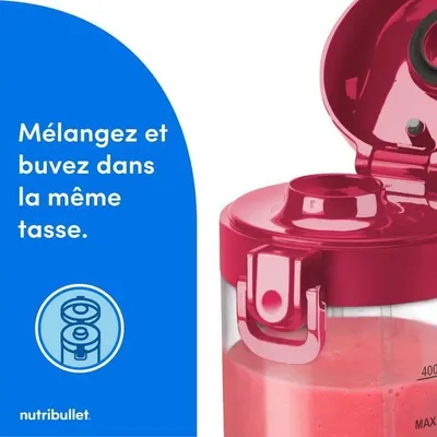 Obrázok produktu pre Prenosný mixér NUTRIBULLET NBP003MA, 100 W, 475 ml pohár Tritan bez BPA, magenta