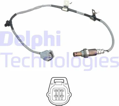 Produktbild von DELPHI Lambdasonde für MAZDA 6 Kombi (GJ, GL) Beheizt 720mm ES21320-12B1
