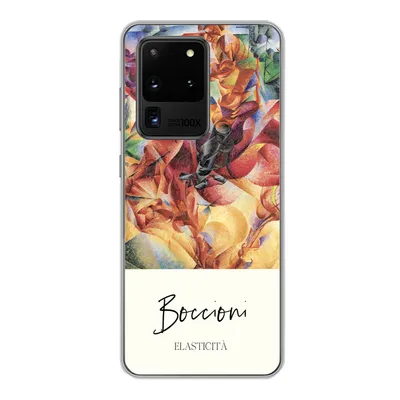 Produktbild von MuchoWow® Handyhülle Schutzhülle Hülle für Samsung Galaxy S20 Ultra Kunst - Umberto Boccioni - Elasticità Silikon Softcase Handy Hülle - Karteninhaber