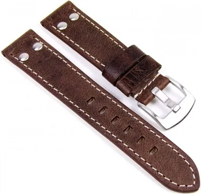 Produktbild von Uhrarmband Vintage Look Lederband 20mm