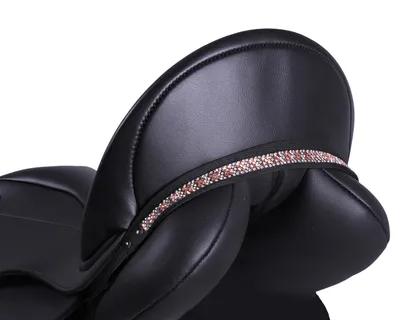 Obrázok produktu pre QHP Saddle Jewellery Jewel Miley, veľkosť:WB, farba:čierna/strieborná