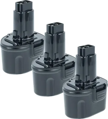 Produktbild von vhbw 3x Akku kompatibel mit Dewalt DW925K, DW925K-2, DW920K2, DW925, DW920K, DW920K-2, DW920, DW968, DW968K Werkzeug (2000 mAh, NiMH, 7,2 V)
