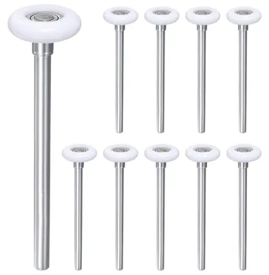Nylon-Garagentorlaufrollen 10er-Pack, 4,5 cm, für 2-Zoll-Schiene, weiß