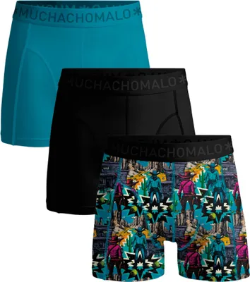 Immagine prodotto di Boxer da uomo Muchachomalo - Confezione da 3 - Cotone elasticizzato - Intimo confortevole - Taglia XL - U-OUTLT1010-379