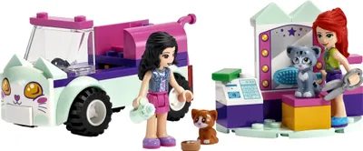 Produktbild von LEGO 41439 Friends Mobiler Katzensalon Set mit Mini Tierfiguren und Mini-Puppen