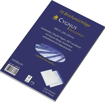 Produktbild von Briefumschlag C4 haftkebend weiß Offset 100g 10 Stück. Packung mit 25 Stück