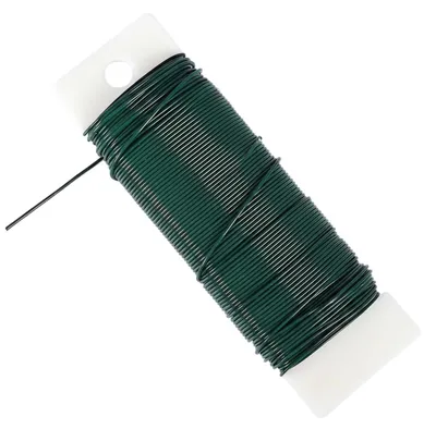 Blumendraht 0,7 mm, 35 m, grün, für Garten & Basteln