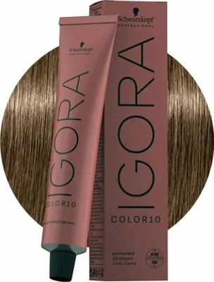 Produktbild von Schwarzkopf Igora Color10, Braun, 7-0, 60 ml, Alle Haare, Farbspeichernd, Glanz, Tube