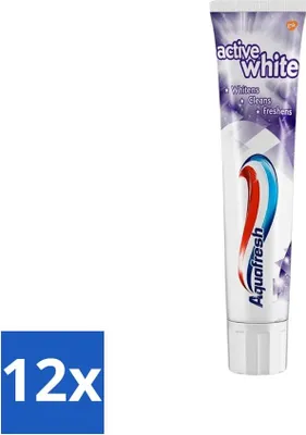 Zdjęcie produktu dla Pasta do zębów Aquafresh - Wybielanie - Promiennie białe zęby - 100 ml - Value pack - 12 szt