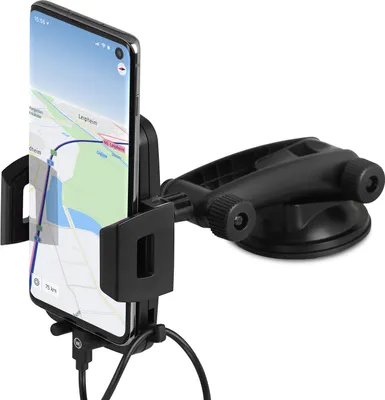 Produktbild von Wicked Chili Handyhalterung Auto Handyhalter für Samsung Galaxy S20 Ultra, S10, A51, A71 Auto KFZ-Halterung Smartphone Halterung Armaturenbrett & Windschutzscheibe 2 in 1 Saugnapf Halterung
