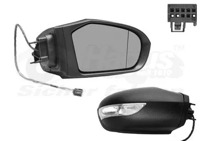 Produktbild von VAN WEZEL 3017808 Außenspiegel Seitenspiegel Rechts passend für MERCEDES-BENZ A-Klasse (W169) Asphärisch Beheizt