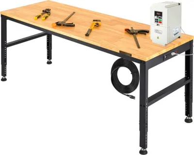 Zdjęcie produktu dla Stół warsztatowy Stół warsztatowy 1549x508x910 mm - Maks. udźwig 900 kg - Solidny stół warsztatowy - Idealny do warsztatów i dla majsterkowiczów