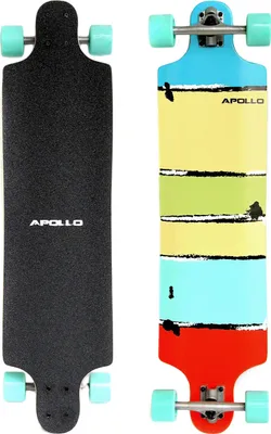 Produktbild von Apollo Longboard "Maui" Twin Tip TM Komplettboard 98,4 x 25,4 cm 7 Lagen Holzdeck Cruiser-Board