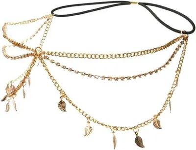 Immagine prodotto di Collana per capelli in cristallo con strass per donne e ragazze